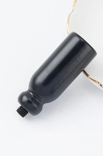 Ahşap Mum Mühür Sapı Siyah Boyalı Kayın Ağacı G22 Özel Tasarım - Resim 2