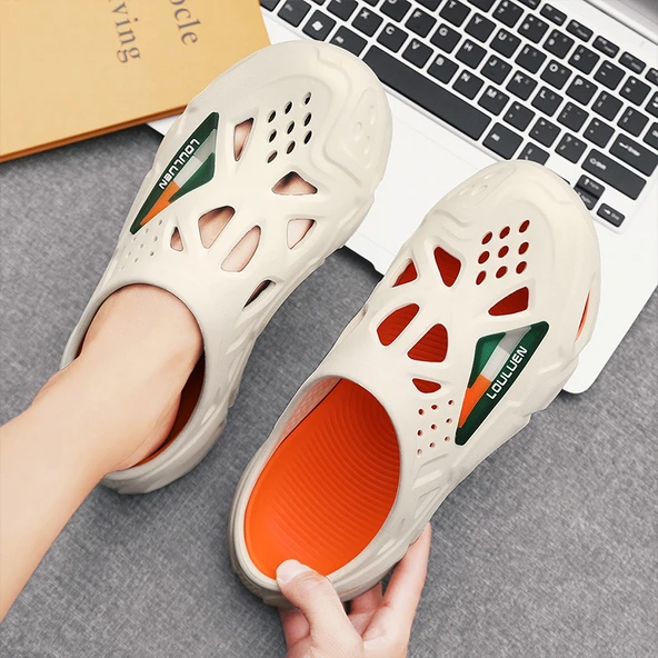 Erkek Terlik Sandalet - EVA - Plaj ve Su Ayakkabısı (Mor) - Resim 8