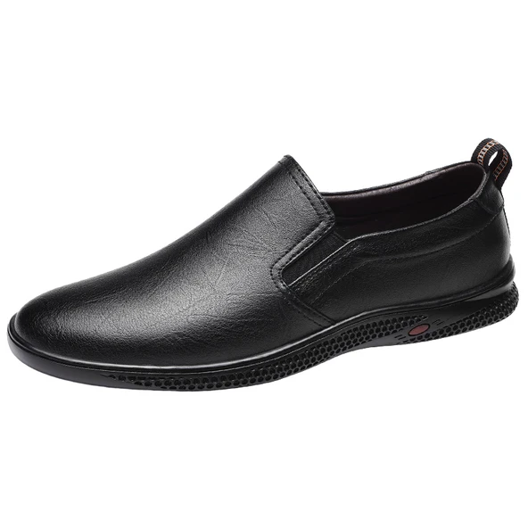 Erkek Deri Loafer Ayakkabı (Siyah)