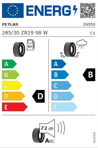 Petlas Velox Sport Pt741 285/30 R19 98W XL Yaz Lastiği 2025 - Resim 2