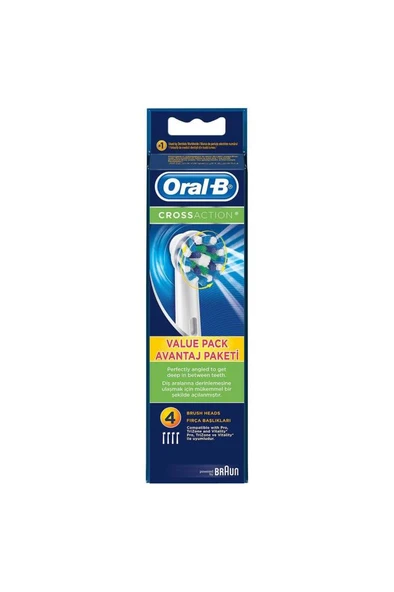 Oral-B Diş Fırçası Yedek Başlığı Cross Action 4 Adet - Resim 2