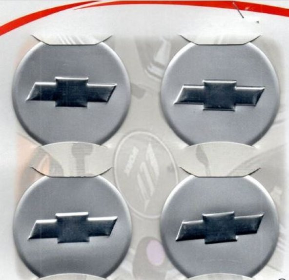 Jant Göbeği Arma Chevrolet Alüminyum 60mm 4lü SİLVER Orjinal Tip