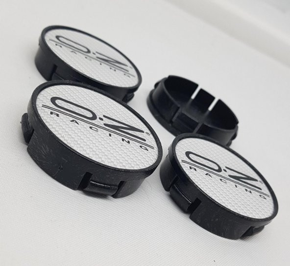 Jant Göbeği OZ Racing 58/55 (55mm Yuva) 4lü Set Gri karbon Siyah