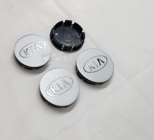 Jant Göbeği Kia 55/52 52mm Yuvaya Göre 4lü Set Sİlver