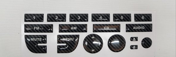 Fiat Linea Teyp Tuş Takımı Parlak (KARBON) - 2