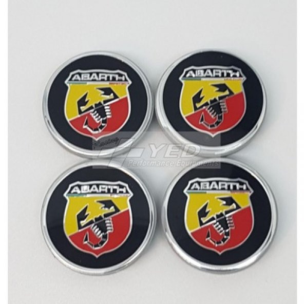Jant Göbeği Abarth 56/52 52mm Yuva 4lü Set Alüminyum - 2