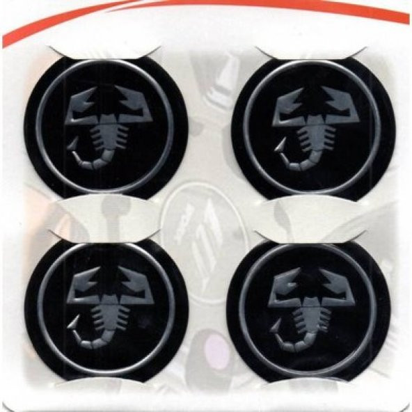 Abarth Alüminyum Yapıştırma Jant Göbeği 4lü 60mm RENK SEÇENEKLİ - 3