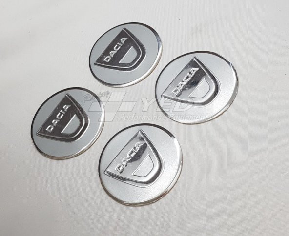 Jant Göbeği Arma Dacia Alüminyum 60mm Silver 4lü Set