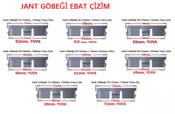 Jant Göbeği Peugeot 4lü set Silver EBAT SEÇENEKLİ - 2