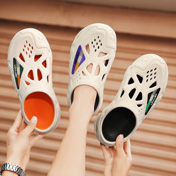 Erkek Terlik Sandalet - EVA - Plaj ve Su Ayakkabısı (Mor) - Resim 7