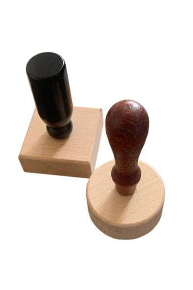 Ahşap Mum Mühür Sapı Siyah Boyalı Kayın Ağacı G22 Özel Tasarım - Resim 4