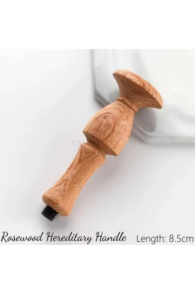 Ahşap Mum Mühür Sapı Gül Ağacı G24 Tasarımı Özel Seri M8 Dişli - Resim 3