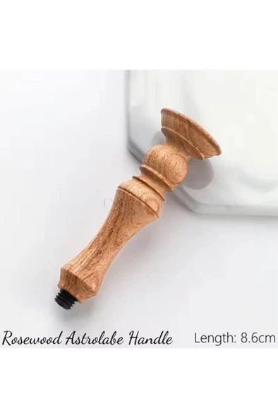 Ahşap Mum Mühür Sapı Gül Ağacı G23 Tasarımı Özel Seri M8 Dişli - 3