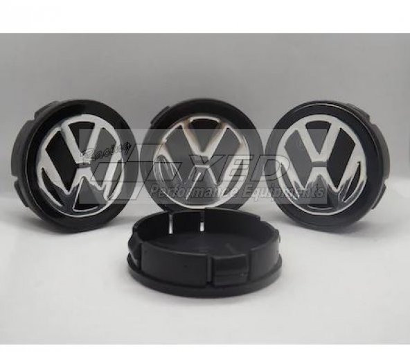 Jant Göbeği Volkswagen UYUMLU 58/55 55mm İç Çap Siyah 4lü Set