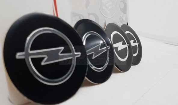 Yapıştırma Jant göbeği Logosu Opel UYUMLU 60mm 4lü set Kabartmalı - 1