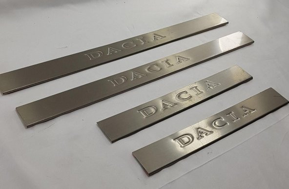 Dacia Kapı Eşik Çıtası Krom 4lü Set Paslanmaz