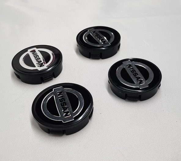 Jant Göbeği Nissan 58/55 55mm yuva 4lü set Siyah ARMA HEDİYELİ