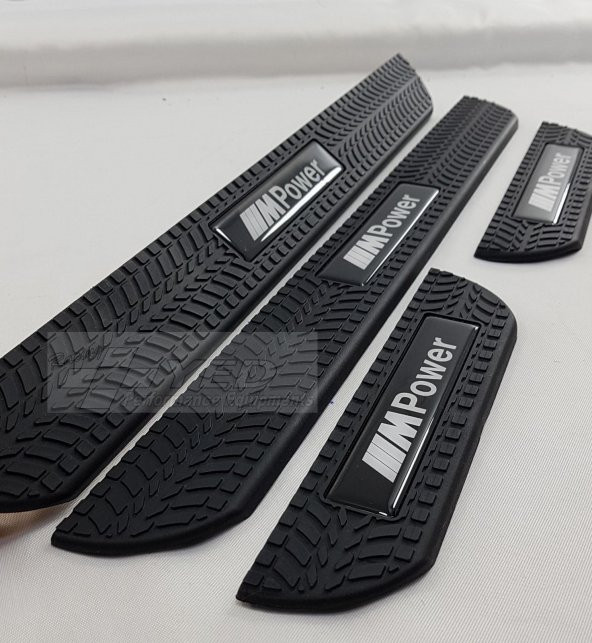 Kapı Eşik Çıtası BMW M POWER UYUMLU ABS Soft Touch 4lü Set Plasto - 2