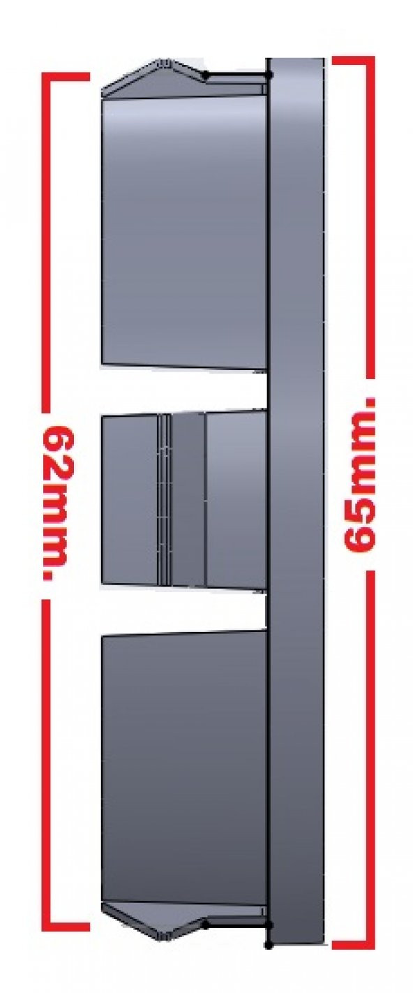 Jant Göbeği Maserati 65/62 62mm Yuva 4lü Set siyah - 2