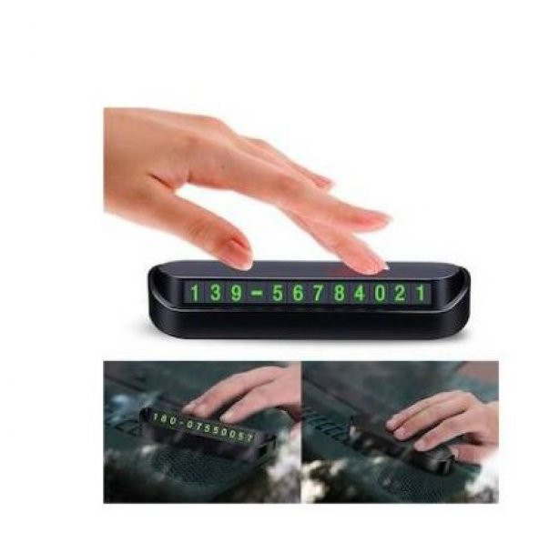 Geçici Park Telefon Numarası Plaketi - 2