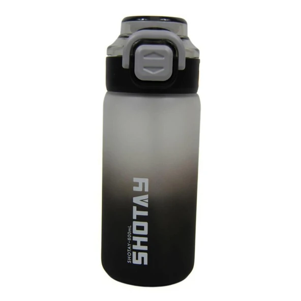 Shotay Soft Gradient Su Matarası PC Siyah 600Ml