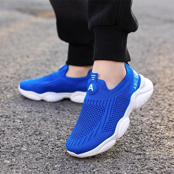 Unisex Çocuk Slip-on Spor Ayakkabı (Beyaz) - 7