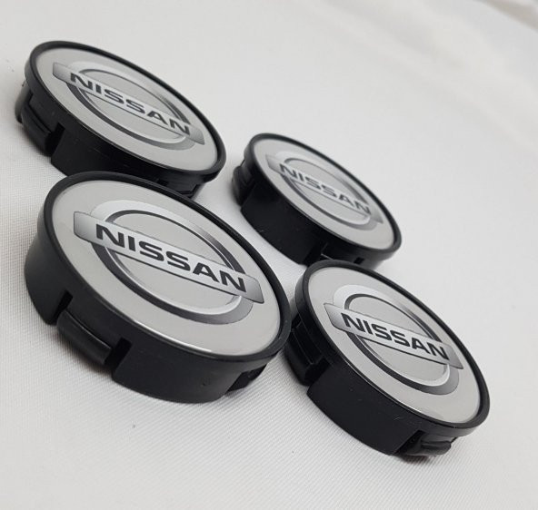Jant Göbeği Nissan 65/60 60mm Yuva 4lü set Silver Plasto Damla - 2