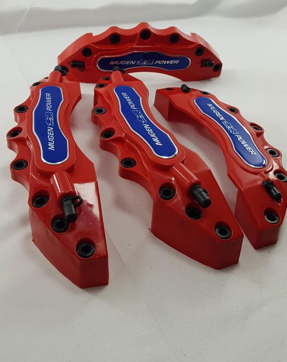 Kaliper Kapağı Mugen Power Kırmızı renk Mavi Logolu 4lü Set - 2