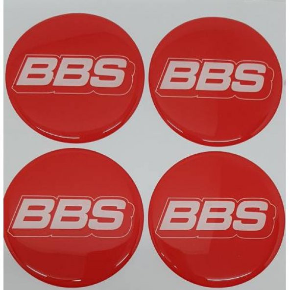 Jant Göbeği Arma BBS Plasto Damla 63mm. 4lü Set kırmızı