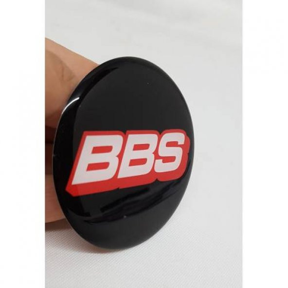 Jant Göbeği Arma BBS Plasto Damla 63mm. 4lü Set kırmızı Siyah - 2