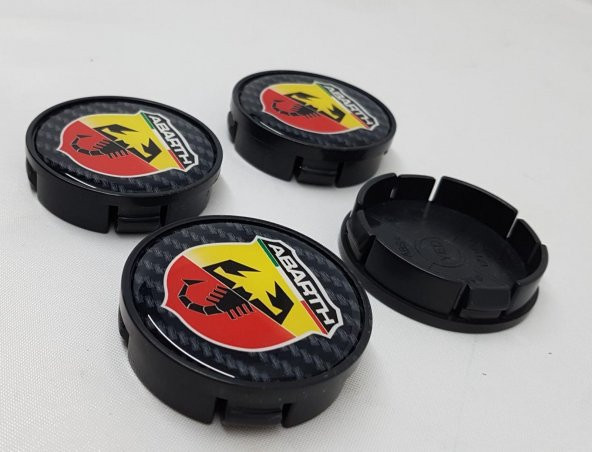 Jant Göbeğİ Abarth 55/52 (52mm Yuva) 4lü Plasto Damla Karbon - 2