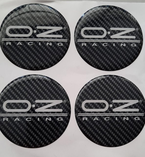 Jant Göbeği Arma Oz Racing Plasto 4lü Siyah Karbon EBAT SEÇENEKLİ