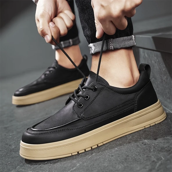 Erkek Günlük Sneaker Ayakkabı (Siyah)
