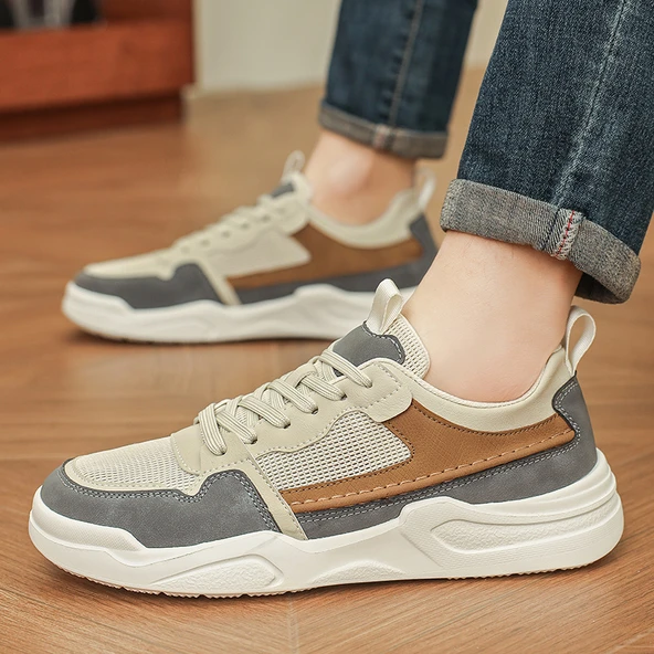 Erkek Günlük Kaykay Ayakkabısı (Kayısı Rengi) - Resim 6