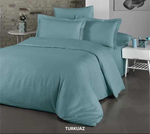 %100 PAMUK SATEN  ÇİFT KİŞİLİK NEVRESİM TAKIMI