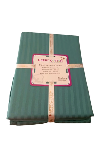%100 PAMUK SATEN  ÇİFT KİŞİLİK NEVRESİM TAKIMI - 3