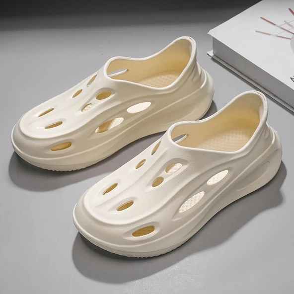 Unisex Yazlık Terlik Sandalet (Bej)