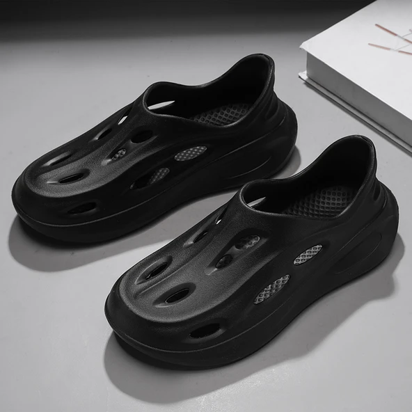Unisex Yazlık Terlik Sandalet (Siyah)