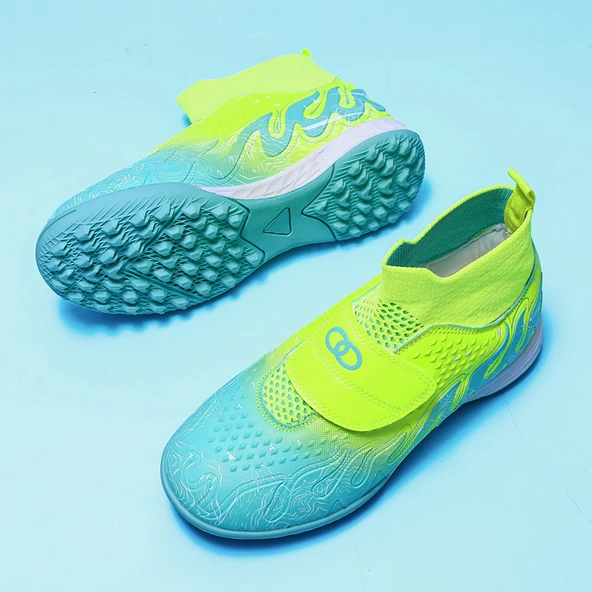 Unisex Çocuk Krampon Futbol Ayakkabısı (Yeşil)