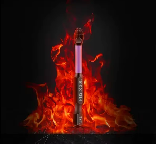 Profesyonel Manyetik Kaymaz Darbe Uçlu Çapraz Tornavida 150/90/70/65/50mm/Ts - 5