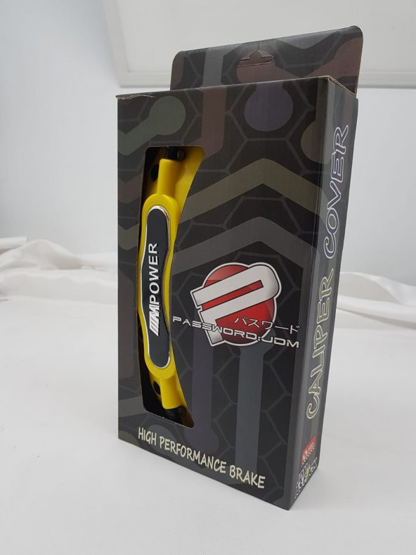 Kaliper Kapağı Bmw M Power UYUMLU Sarı Renk 4lü Set Siyah logo - 3