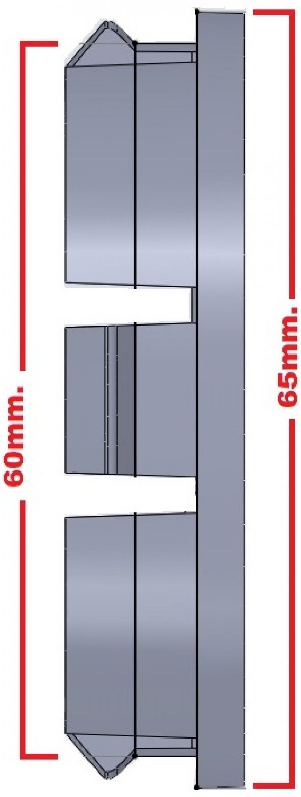 Jant Göbeğİ Lada 65/60 60mm YUVA 4LÜ SET SİLVER - Resim 3
