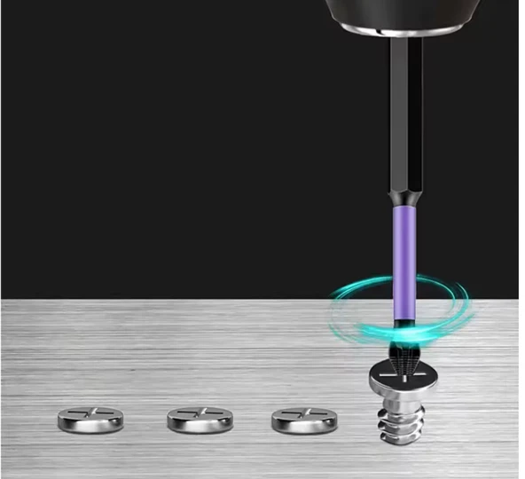 Profesyonel Manyetik Kaymaz Darbe Uçlu Çapraz Tornavida 150/90/70/65/50mm/Ts - 4