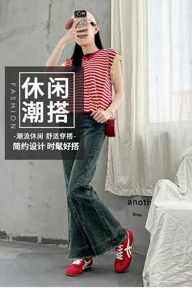 Kadın Yazlık Fileli Günlük Ayakkabı (Kırmızı-2) - Resim 5