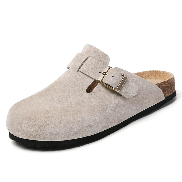 Kadın Terlik Loafer Ayakkabı (Açık Gri)