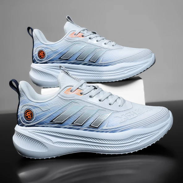 Unisex Spor Ayakkabı (Gri - Sis - Mavi)