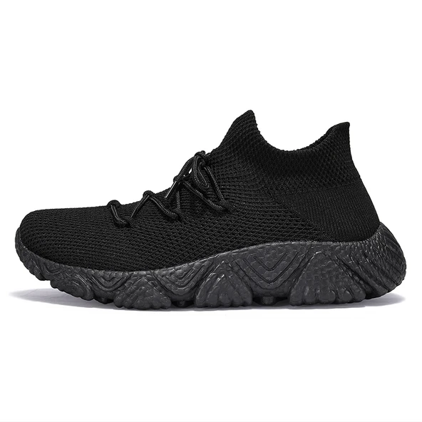 Unisex Örme Spor Ayakkabı (Siyah)