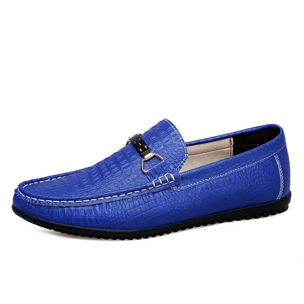 Erkek Deri Loafer Ayakkabı (Mavi)
