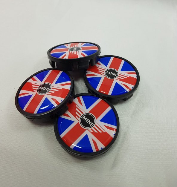 Jant Göbeği Mini Cooper 55/52 52mm. Plasto Damla 4 lü set Yazılı