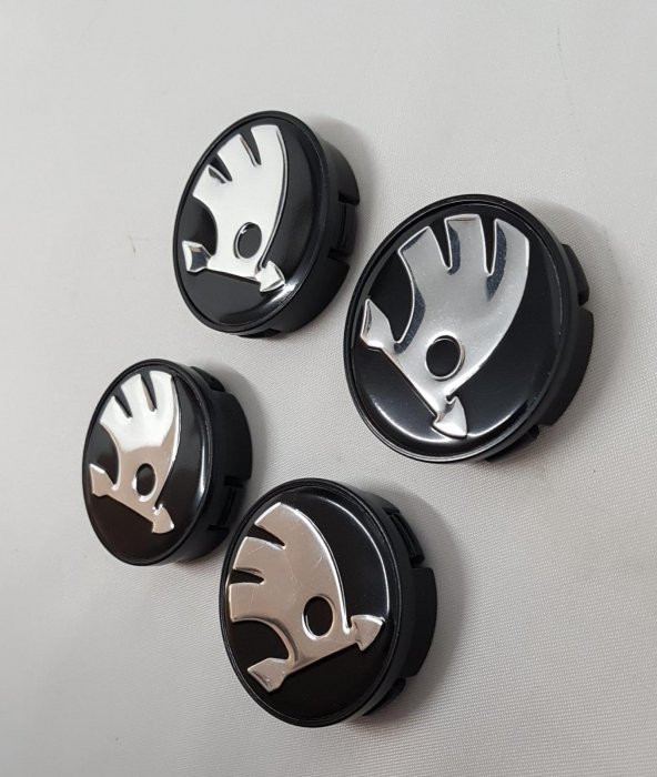 Jant Göbeği Skoda 65/62 62mm Yuva 4lü set SİYAH